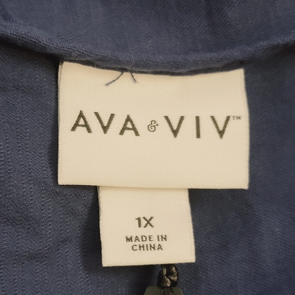 Ava & Viv Sleeveless Colorblock Tiered dress - Picture 9 of 12